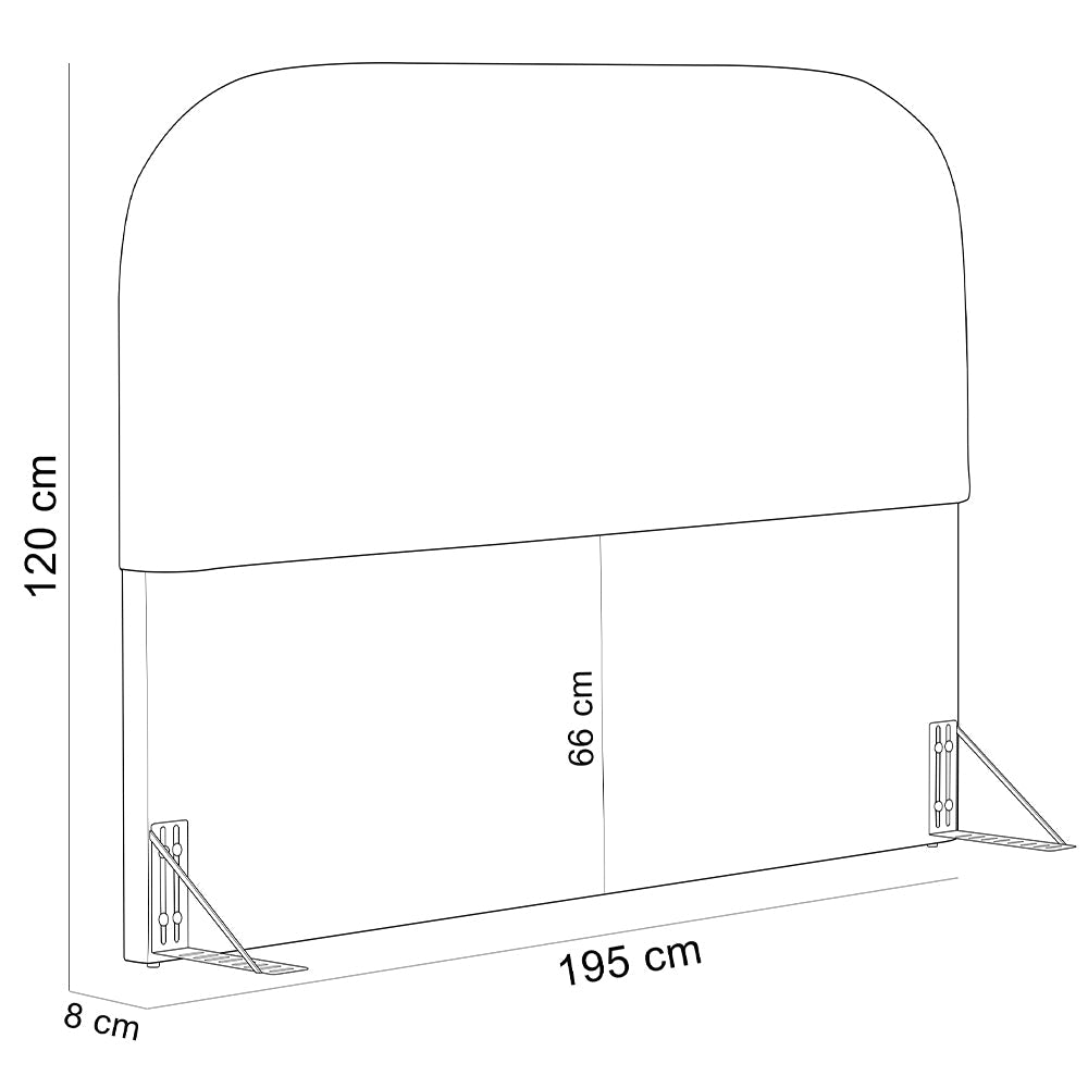 Cabeceira Cama Box King 195cm Orgânica Lanna W01 Linho Verde Musgo
