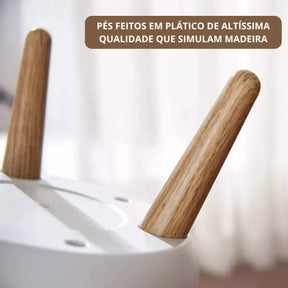 Lixeira Lux - Anti-Odor[TAMPA CLICK DE MADEIRA] [CAPACIDADE 7L]™