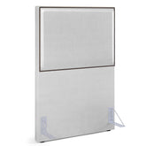 Cabeceira Box Solteiro Com Tachas 100 cm Vicenza L02 Facto Cinza Metalizado
