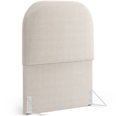Cabeceira Cama Box 100cm Orgânica Lanna W01 Bouclê Creme