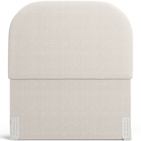 Cabeceira Cama Box 100cm Orgânica Lanna W01 Bouclê Creme