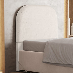 Cabeceira Cama Box 100cm Orgânica Lanna W01 Linho Cru