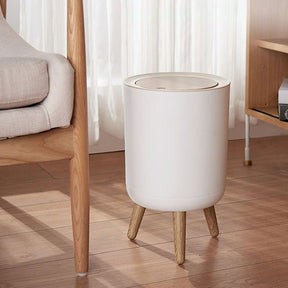 Lixeira Lux - Anti-Odor[TAMPA CLICK DE MADEIRA] [CAPACIDADE 7L]™